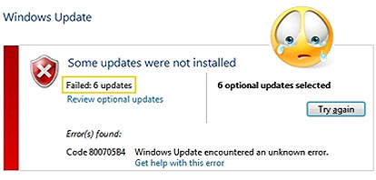 update-failed-windows